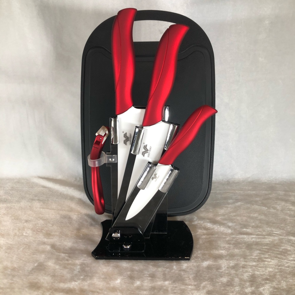 Kitchen knives set .